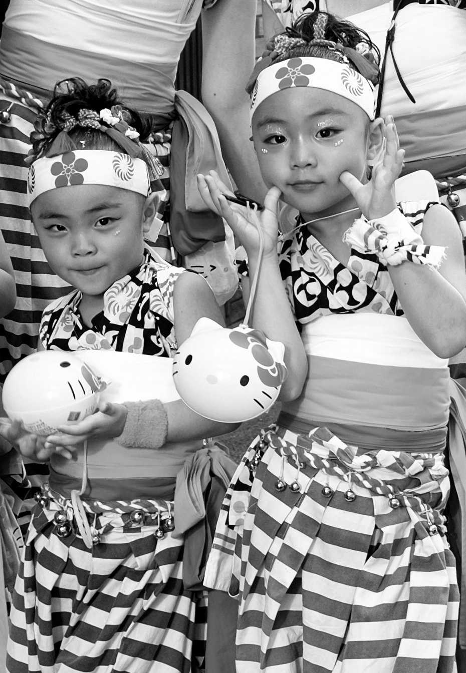 Documentary photography by Ray Holland - Two festival children